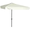Image de Demi parasol - Outsunny - 5 entretoises métal - cheminée incluse - toile en polyester haute densité - 23 x 13 x 249 m - crème