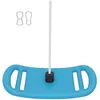 Image de Balançoire enfant extérieur et intérieur - AIYAPLAY - corde réglable mousqueton charge max. 70 kg - bleu