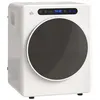 Image de Sèche linge à évacuation - HOMCOM - 1000 W 3 Kg - 6 modes de séchage minuterie - acier inoxydable - 49 x 43 x 61 cm - blanc
