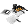 Image de Friteuse - HOMCOM - 5 litres - température et minuterie réglables 2000 W panier à huile amovible et fenêtre de visualisation