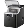 Image de Machine à glaçons - HOMCOM - 20 kg en 24h 24 glaçons en 14-18 min - autonettoyante - acier et plastique - 25 2x36x37 1cm - noir