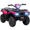Image de Quad électrique enfant - HOMCOM - 12V - double moteur vitesse 2-4 km/h phares et musique - PP et acier - 88x45x50cm - rose