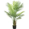 Image de Plante artificielle intérieure - HOMCOM - pot en plastique et flocage 22 feuilles en PE - 120 cm - vert