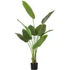 Image de Plante artificielle intérieure - HOMCOM - 160 cm - pot en plastique et terreau floqué - vert
