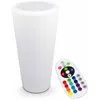 Image de Vase lumineux rond LED blanc - Oviala
