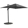 Image de Parasol déporté inclinable et rotatif 2x3 m et 4 dalles lestées gris - Oviala