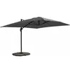 Image de Parasol Déporté 3x4m Inclinable Rotatif + 4 Dalles Lestées anthracite - Oviala