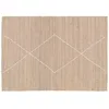 Image de Tapis en jute naturel à motif losange tissé main 240 x 340 cm Esha - Oviala