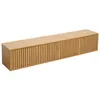 Image de Meuble TV suspendu 160 cm scandinave bois clair Ivy - Oviala