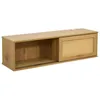 Image de Meuble TV suspendu 108 cm bohème bois clair Jenny - Oviala