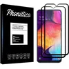 Image de Film de protection décran - Phonillico® - Samsung Galaxy A50 - Verre Trempé - Pack de 2 - Bord Noir