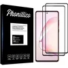 Image de Verre Trempé - Phonillico® - Samsung Galaxy NOTE 10 LITE - Pack de 2 - Bord Noir - Résistant aux rayures