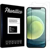 Image de Film Vitre Protection Ecran - Phonillico - iPhone 12 PRO MAX - Pack 2 - Verre Trempé - Résistant aux rayures