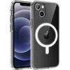 Image de Coque pour iPhone 13 (6 1) - Silicone Transparent avec Cercle magnétique intégré Phonillico®