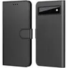 Image de Coque Portefeuille - Phonillico - Google Pixel 6 - Noir - Effet Cuir - Rangement Cartes