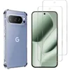 Image de Coque antichoc - PHONILLICO - Google Pixel 10 Pro XL - Souple - Transparent - 2 Verres Trempé