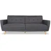 Image de Canapé convertible Rafael Tissu Gris foncé