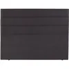 Image de Tête de lit - BULTEX - Thera - 200 cm - Gris fume - Structure bois - Garnissage mousse confort