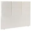 Image de Tête de lit - EPEDA - Carre Chic - 160 cm - Contemporain - Blanc - Mousse de confort