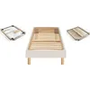 Image de MERINOS Sommier 90 x 200 Self Kit tisse sable blanc 0920