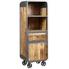 Image de Edwin - Etagère Multi-Rangements Acier et Bois Massif