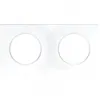 Image de Plaque - EUROHM - Square - Blanc - 2 postes - Plastique - Intérieur