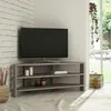 Image de Meuble TV dangle rangements ouverts - finition moka MARFA