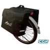 Image de Sacoche vélo - ATOO - 2 volumes - Noir - Système dattache pont - Capacité +/-40l