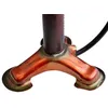Image de Pompe à pied Selle Montegrappa Charleston en cuir véritable - Rouge - Vélo sur route - Made in Italy