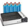Image de Barbecue à gaz portable 1900W Grille anti adhesive + 8 Cartouches gaz butane - Idéal camping terrasse extérieur KEMPER