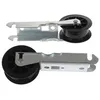 Image de Lot de 2 galets poulies tendeurs et supports dorigine Sèche-linge 06017597 40004610 CANDY HOOVER FAGOR ZEROWATT EDESA OTSEIN