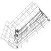 Image de Panier dorigine Lave-vaisselle 00689009 20006238 SIEMENS BOSCH NEFF CONSTRUCTA