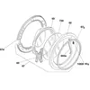 Image de Encadrement de hublot (repère 62) Machine à laver Lave-linge 43012325 CANDY