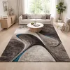 Image de tapis salon 160x230 tissé noir rectangle motif géométrique LYN8 MADILA