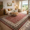 Image de Tapis oriental 200x290 rectangle rouge tissé motif ancestral LYN1 NOMED