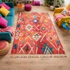Image de Tapis berbère 120x170 tissé motifs tribaux LYN5 OURIKA B bleu et jaune
