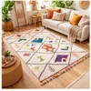 Image de Tapis berbère 160x230 tissé motifs tribaux LYN5 OURIKA C blanc