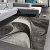 Image de tapis salle à manger 240x340 tissé noir rectangle motif géométrique LYN8 MADILA