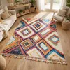 Image de Tapis berbère 120x170 tissé motif ethnic LYN5 OURIKA D violet