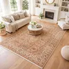 Image de Tapis orient 120x180 rectangle crème tissé motifs orientaux CHOBAY AB