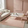 Image de tapis salon 200x290 tissé rose rectangle motif géométrique LYN49 ARCRIL