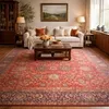Image de Tapis Orient 160x230 NOMEDI Rouge tapis en coton