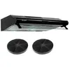 Image de BELDEKO Hotte Casquette 60 cm Noir 240 m3/h + 2 Filtres - Marque Française