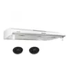 Image de BELDEKO Hotte Casquette 90 cm Blanc 420 m3/h 100W - Marque Française