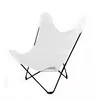 Image de Fauteuil Papillon en coton coloré Blanc 90 cm