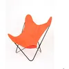 Image de Fauteuil Papillon en coton coloré Orange 90 cm