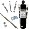 Image de Kit daccroche pour toile dombrage Argent 13 cm