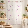 Image de Modulable brodé motif de carrés colorés Fuchsia 70x220 cm