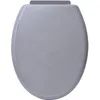 Image de ABATTANT WC PP 18 POUCES ATTACHES PLASTIQUES - GRIS - Tendance