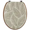 Image de Abattant WC 18 pouces - Couvercle Imprimé et Attaches Inoxydables - Tendance - Mimétisme